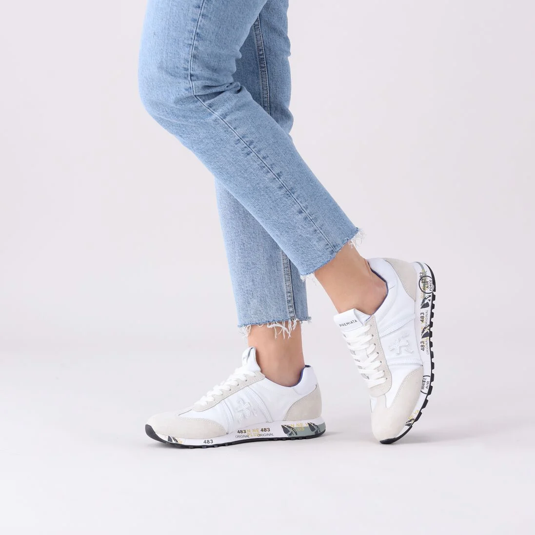 PREMIATA witte premiata lage sneakers lucy-d