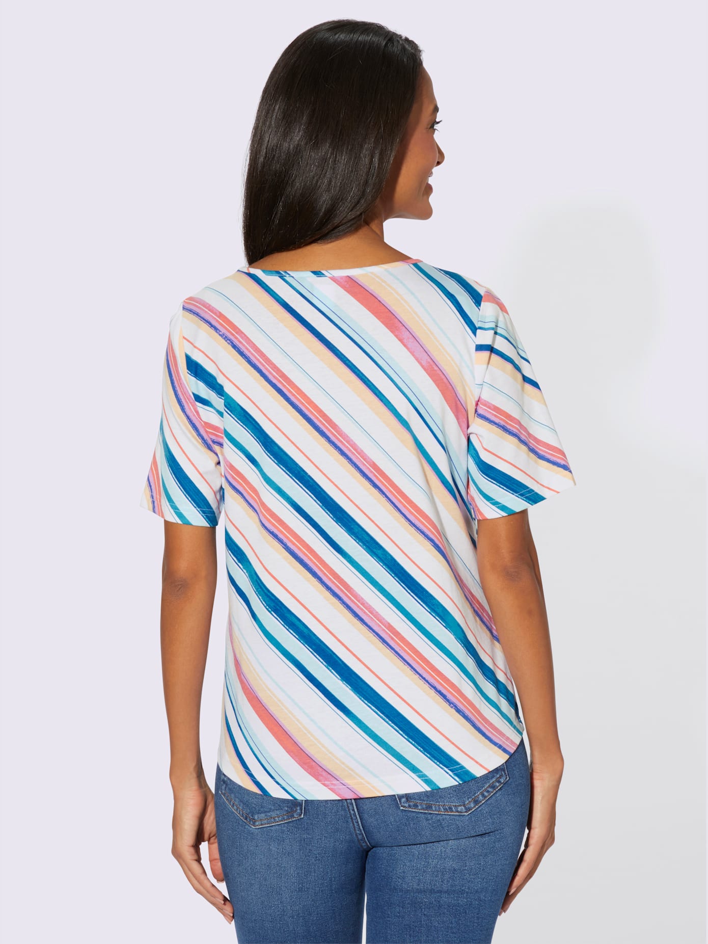 T-shirt à rayures 50% coton