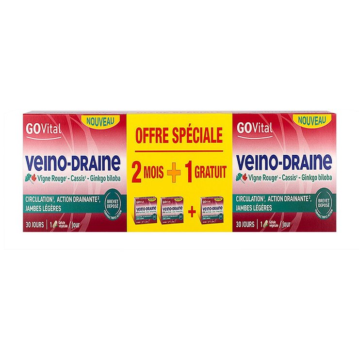 Veino-draine 3x30 gélules (dont 30 offertes)