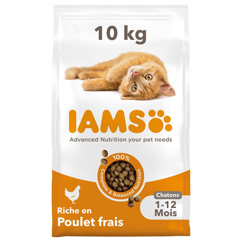 IAMS Advanced Nutrition Kitten poulet pour chaton à prix discount sur bitiba.fr