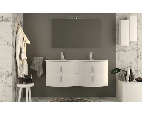 Badkamermeubel Baden Haus Sting 69 cm wit hoogglans, gemonteerd