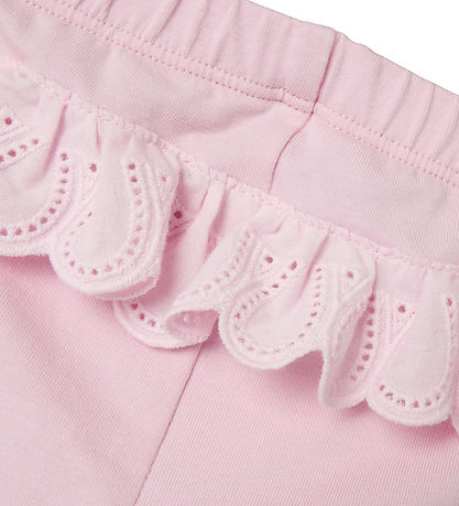 Name It Leggings - NbfJennas - Parfait Pink m. Rüschen