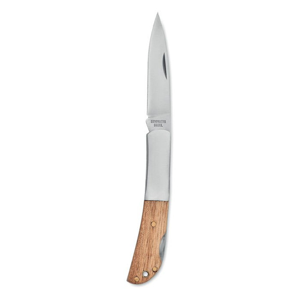 GiftRetail MO2297 - SKARP Couteau pliable en acacia