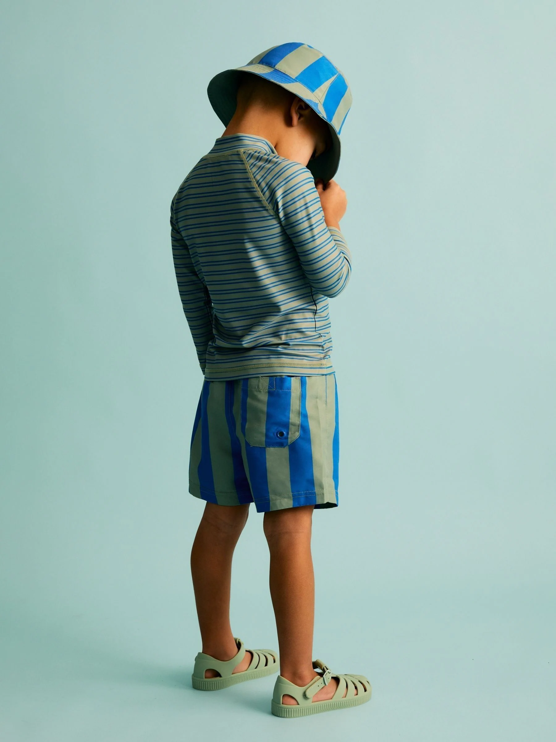 Blauw - KIDLY BY MORI Swim Shorts