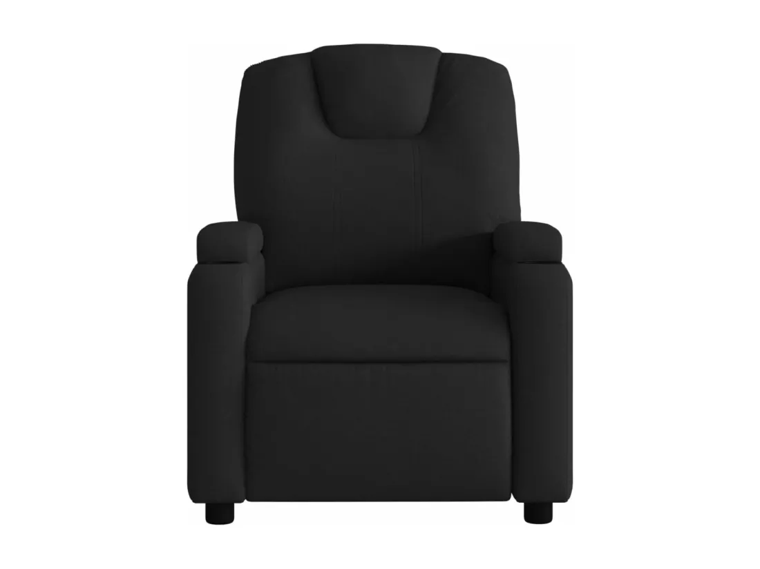 Fauteuil massant inclinable Noir Tissu