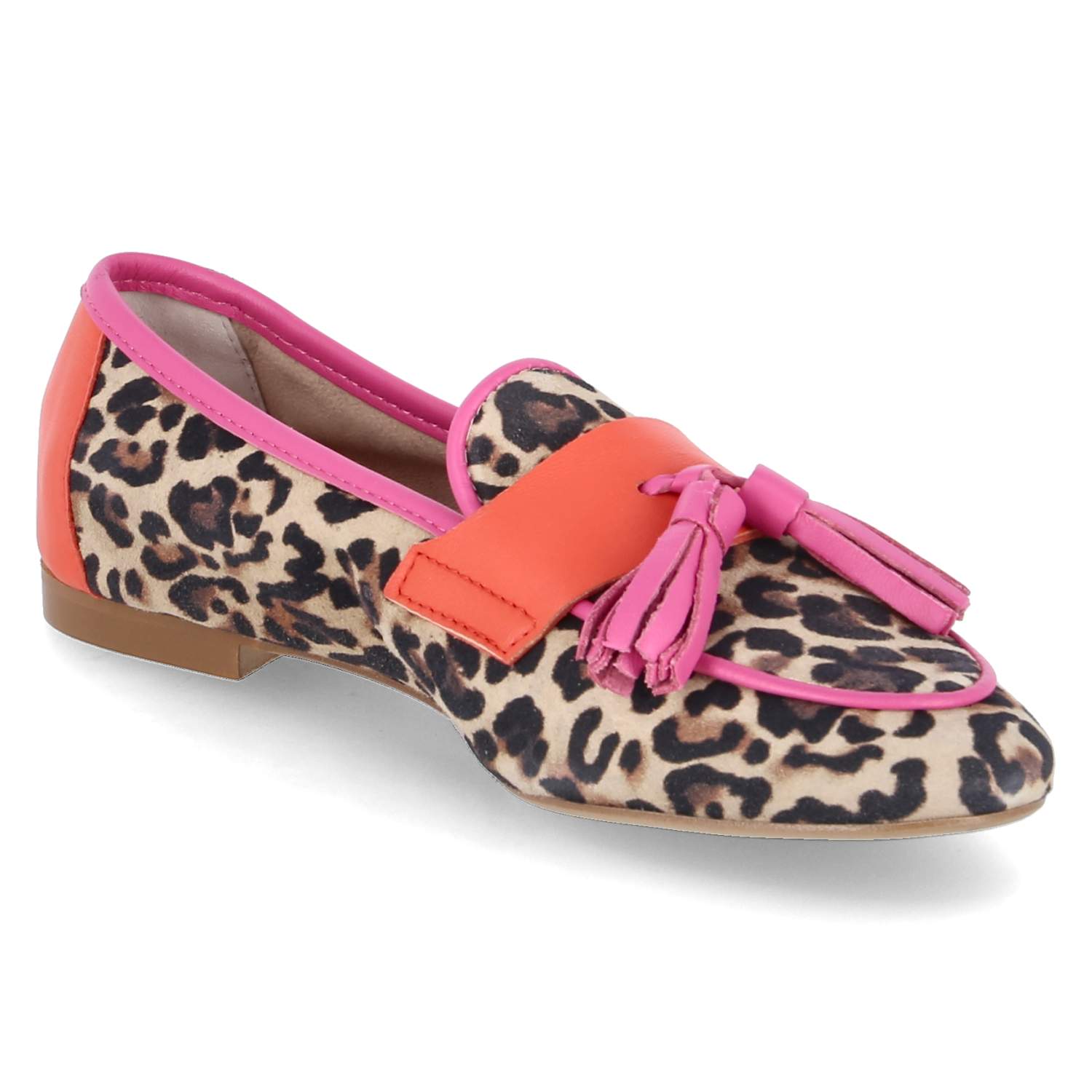 Kaerlek Slipper - camel/fuxia/  corallo