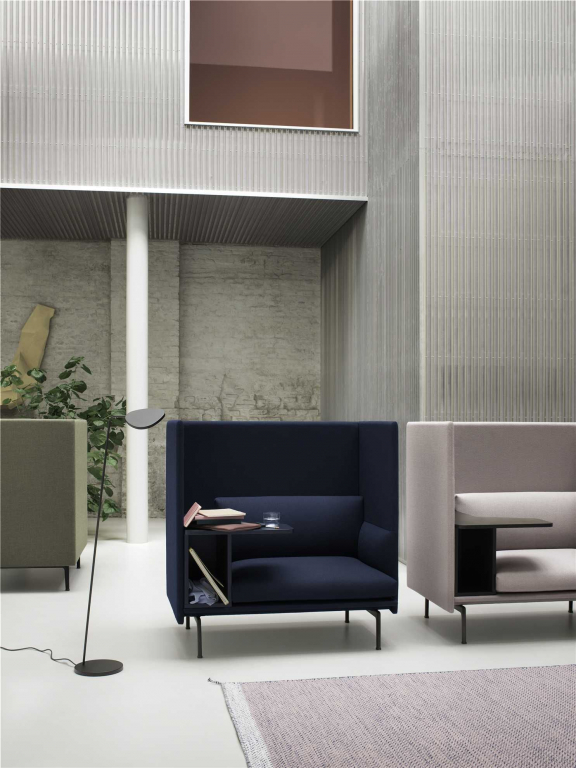 Muuto Outline Highback I-Seater bank links Fjord 961