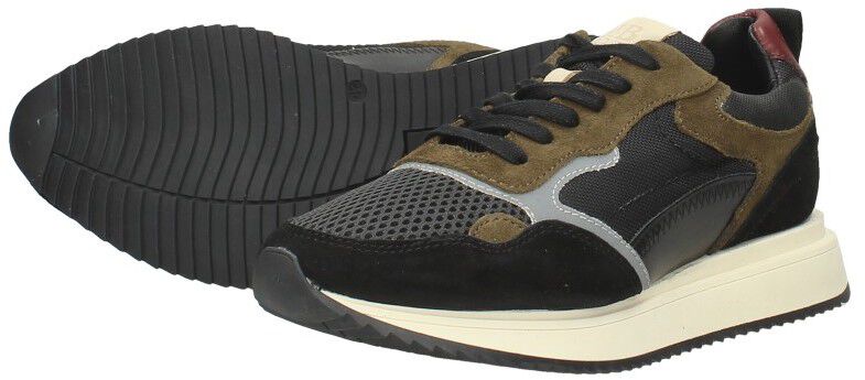 Sub55 Veterschoenen Laag zwart