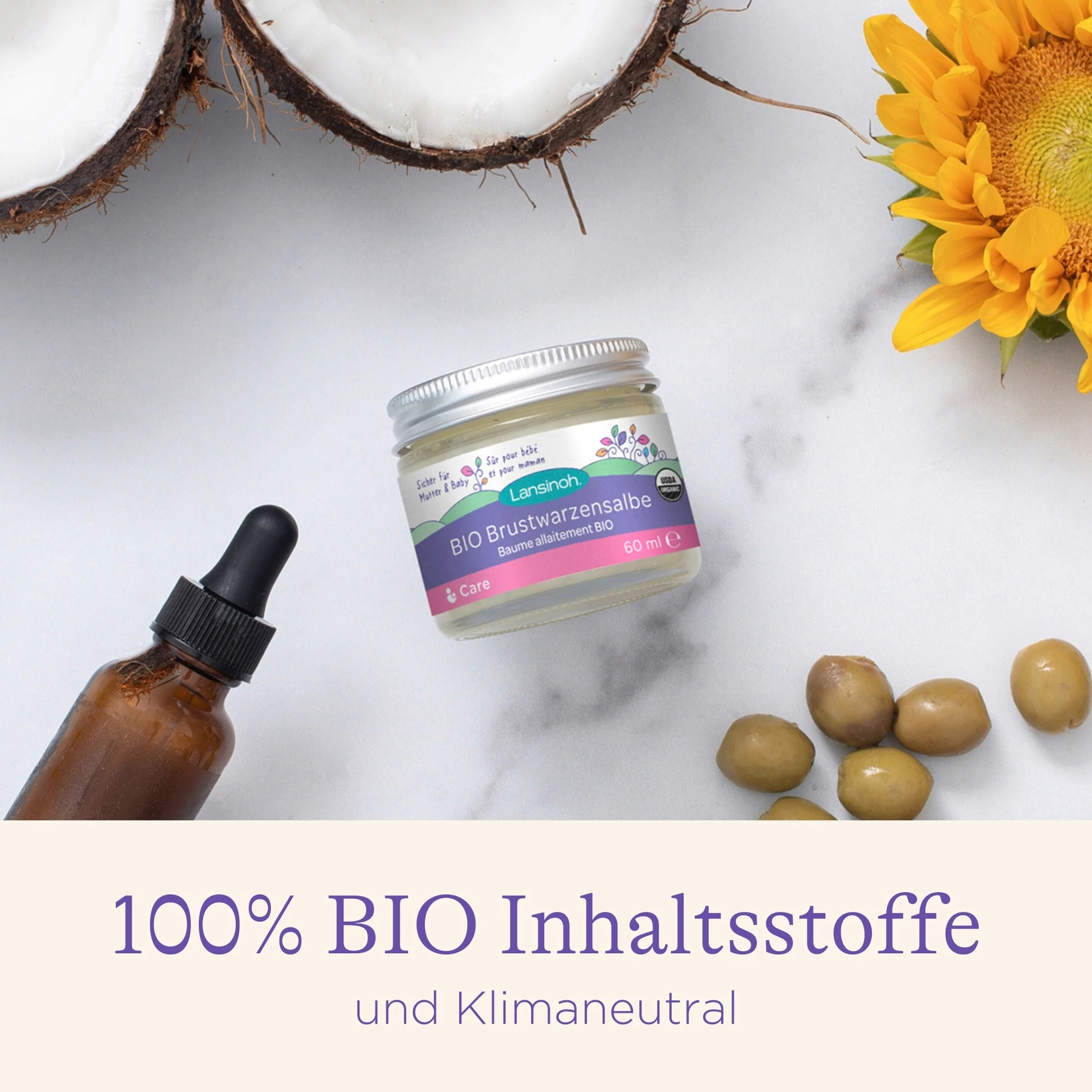 Lansinoh BIO Brustwarzensalbe 60 ml