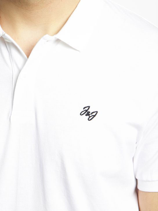 JACK & JONES Polo-Shirt Weiss