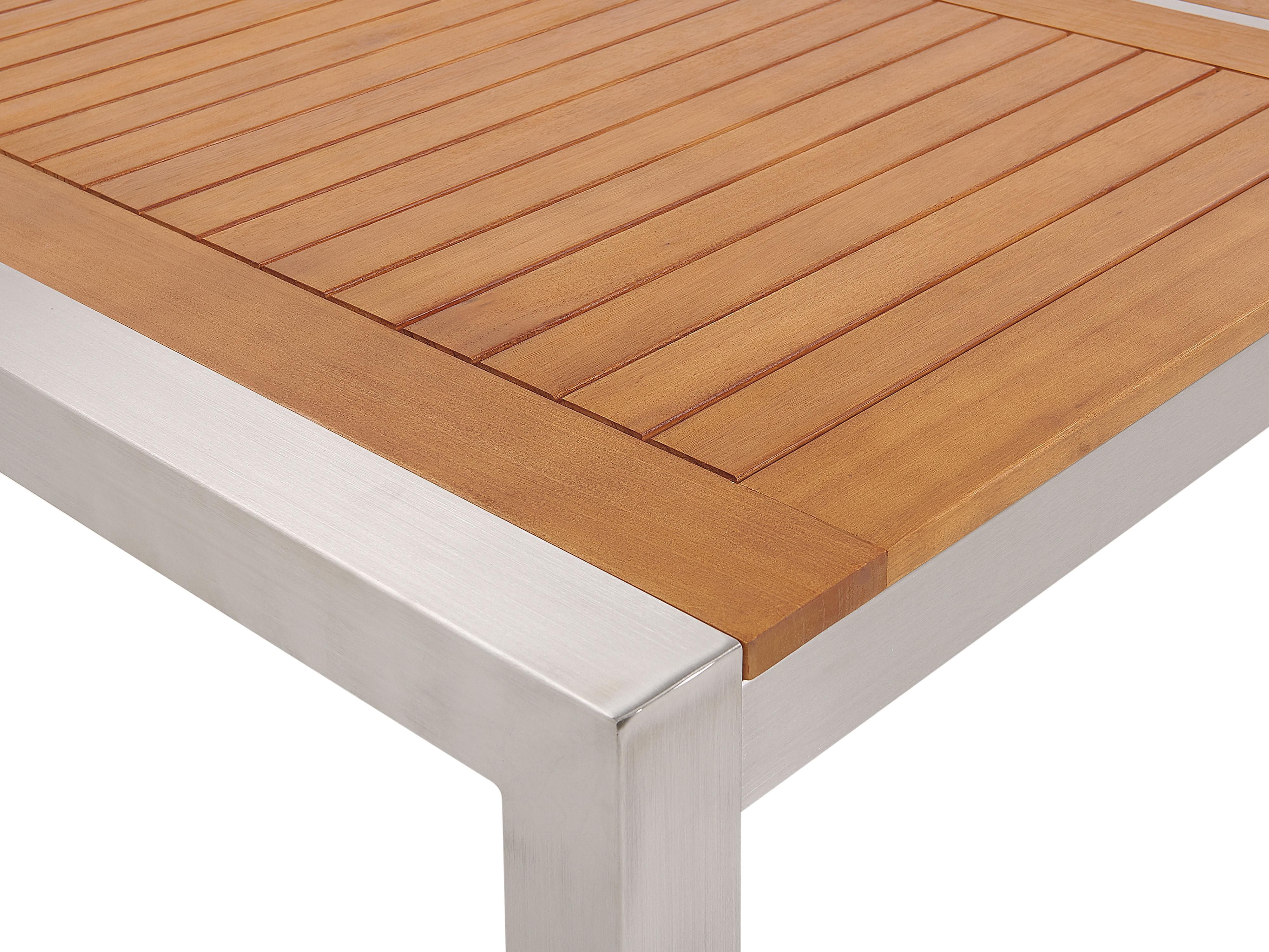 Tuinset 8-zits GROSSETO Eucalyptushout Bruin/beige