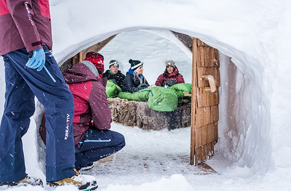 Iglu-Übernachtung im Ahrntal als Geschenk