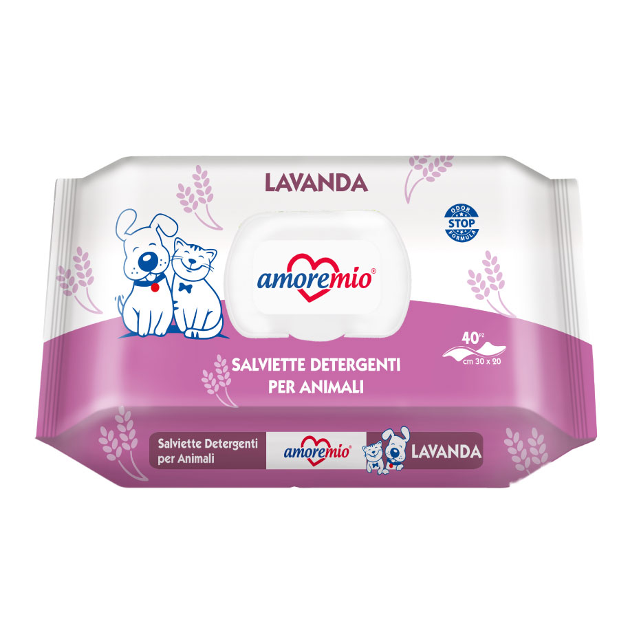 AMOREMIO TOALHETES LAVANDA 40 unidades