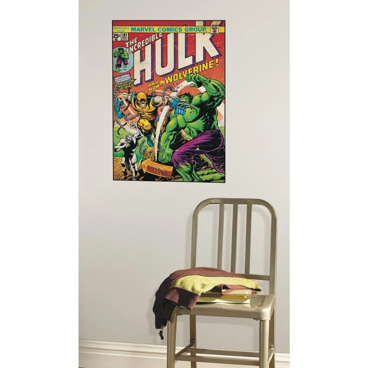 TheDecoFactory Marvel Hulk Wolverine - Stickers géants