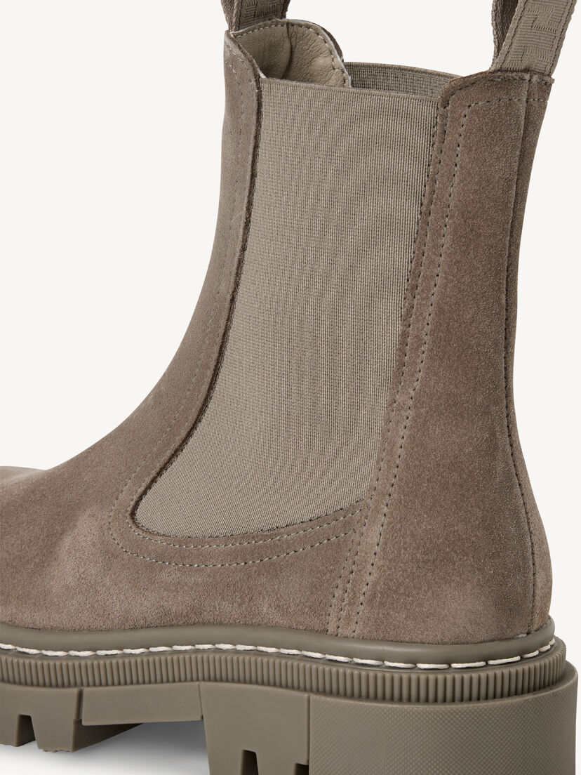 Leren Chelseaboot - grijs