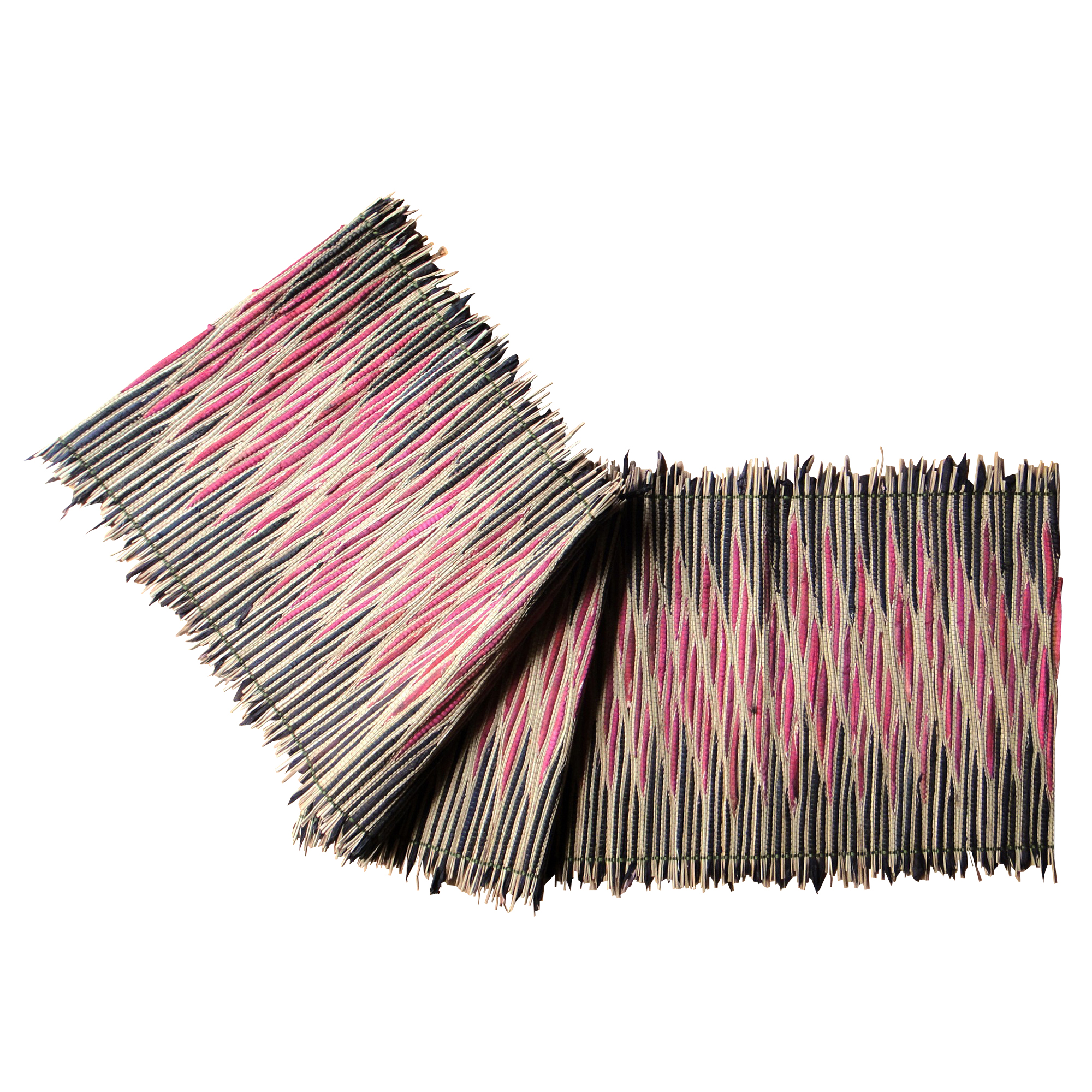 Tischläufer, schwarz/rosa, L 150 cm, B 35 cm von fischer's lagerhaus