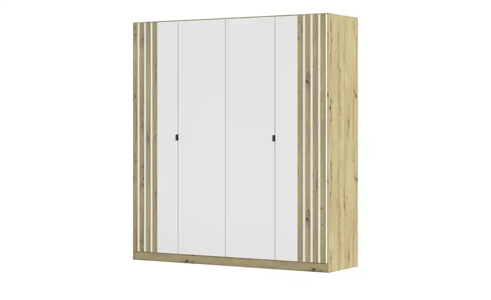Drehtürenschrank Genua Weiß 4 Stück