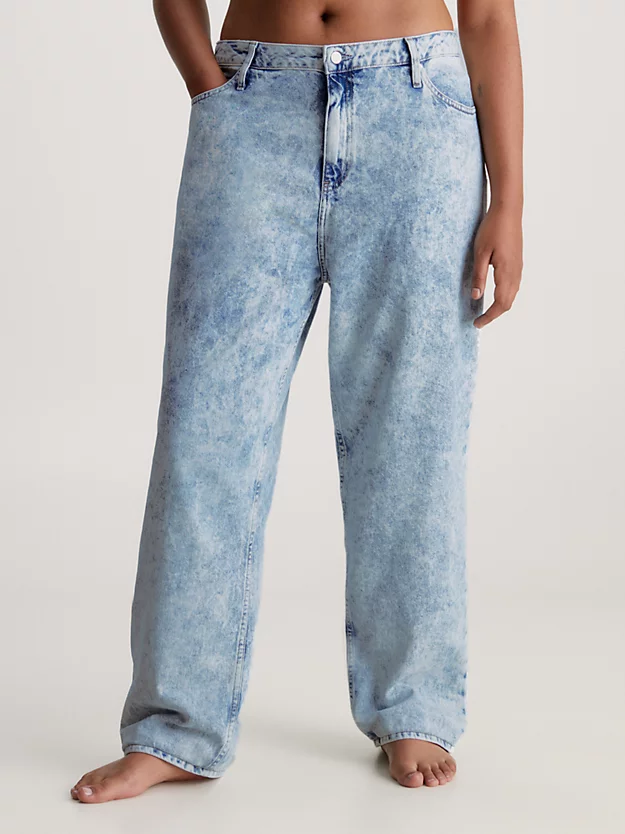 Calça jeans reta dos anos 90