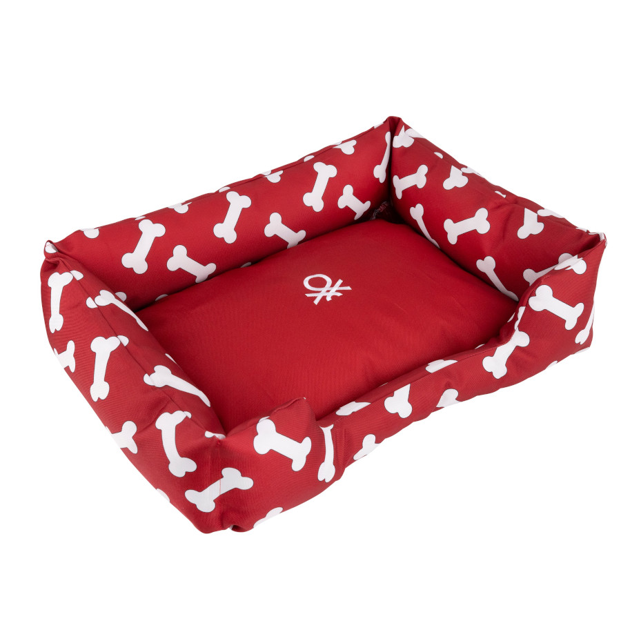 Capa para berço Benetton Red Bones, tamanho G: 75 x 65 cm