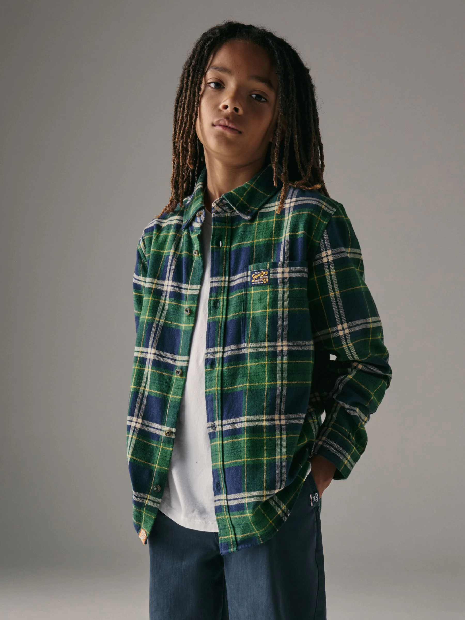 Groen - Geruit Superdry hemd