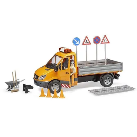 BRUDER® Mercedes-Benz Sprinter Kommunal mit Light & Sound Module, Fahrer und Zubehör
