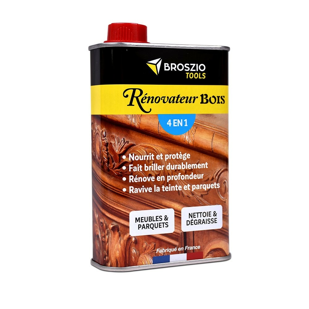 Rénovateur bois 4 en 1 | vernis bois 500 ml | peinture bois extérieur intérieur | ravive bois meuble parquet