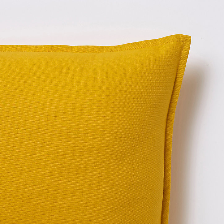 Coussin GoodHome Hiva jaune 45 x 45 cm