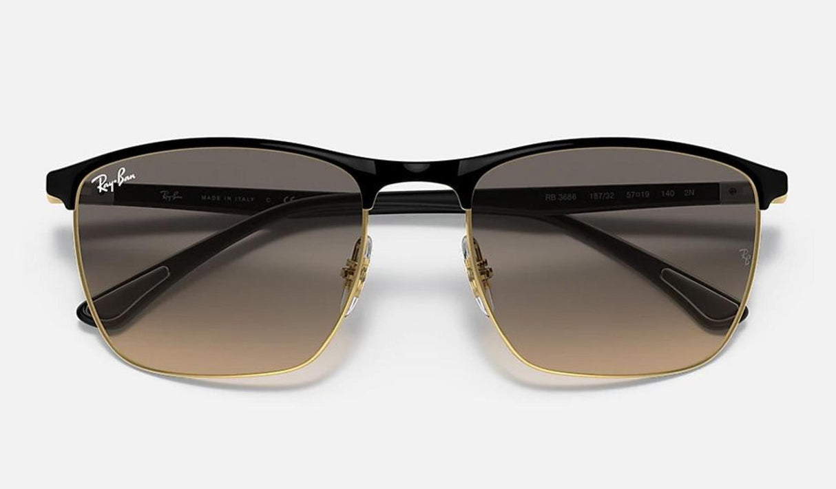 Ray-Ban<br>RB3686 Black On Arista