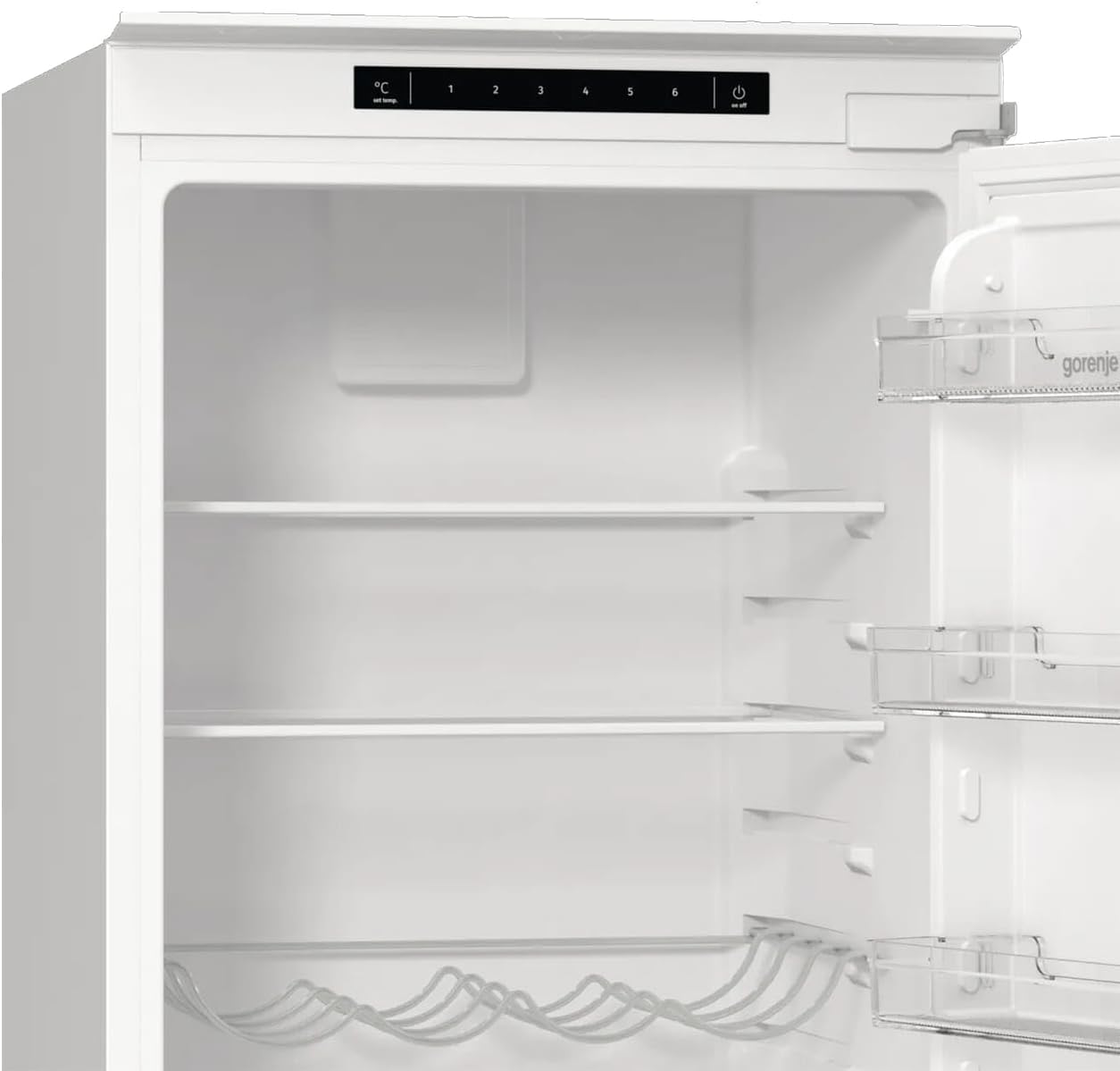 Gorenje Einbau-Kühl-Gefrierkombination, 281 Liter, NoFrost DualAdvance, Umluft-Kühlsystem, Edelstahl, Weiß, Einfarbig, 194 cm Nische