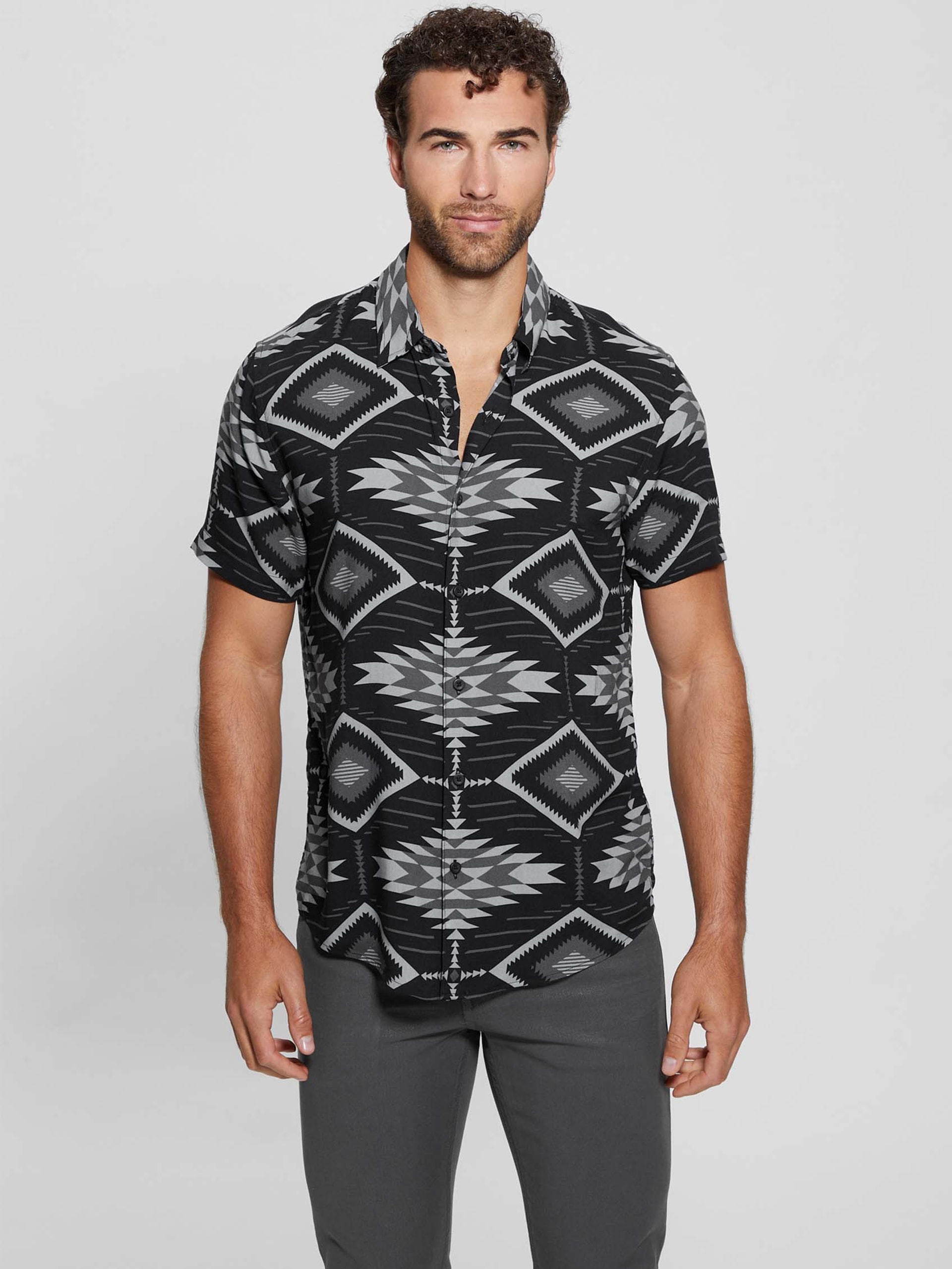 Camisa Eco Rayon com Estampa do Sudoeste