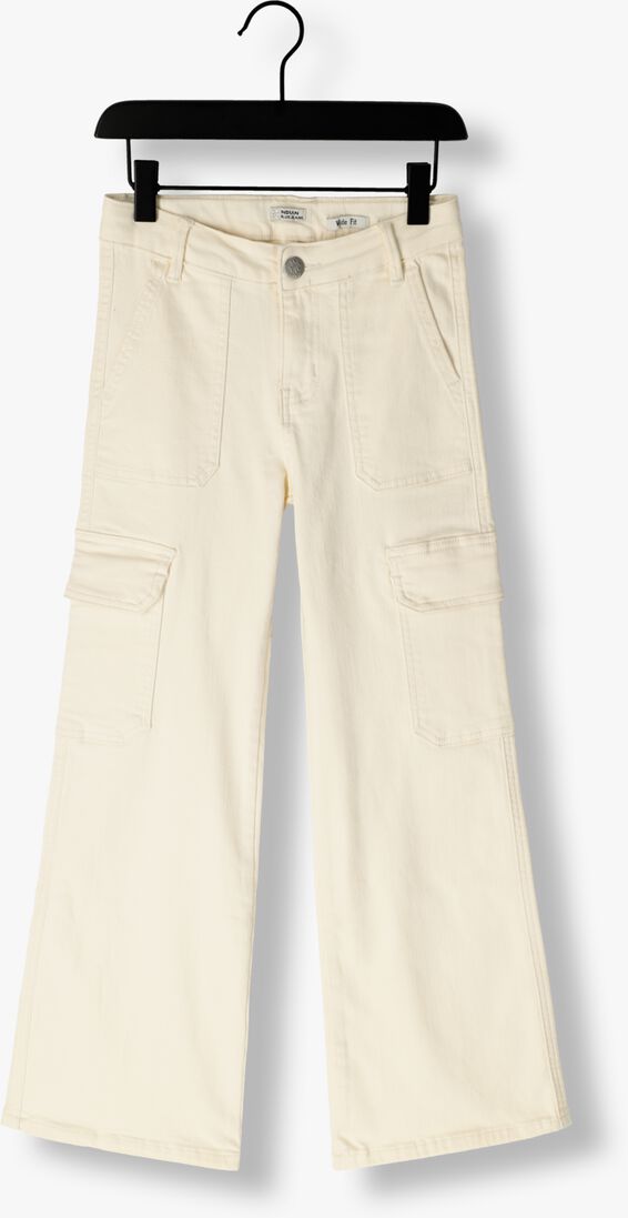 INDIAN BLUE JEANS gebroken wit indian blue jeans wide jeans cargo denim wide fit