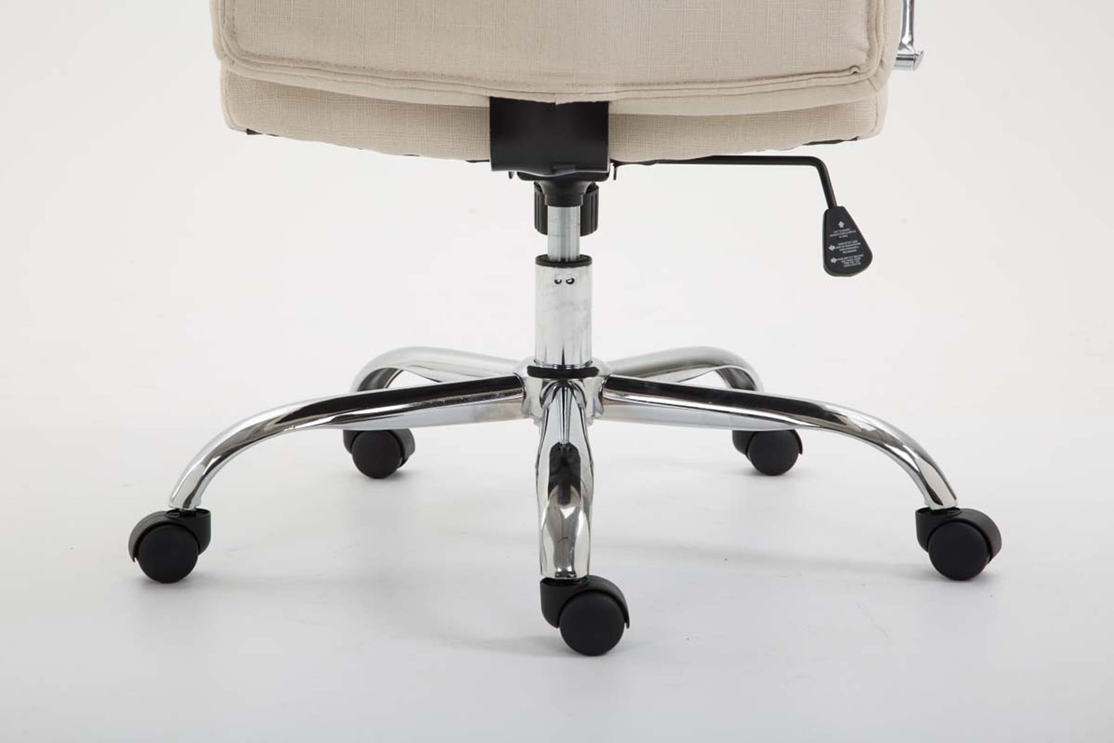 TPFLiving Bürostuhl Vallon Stoff Dunkelgrau