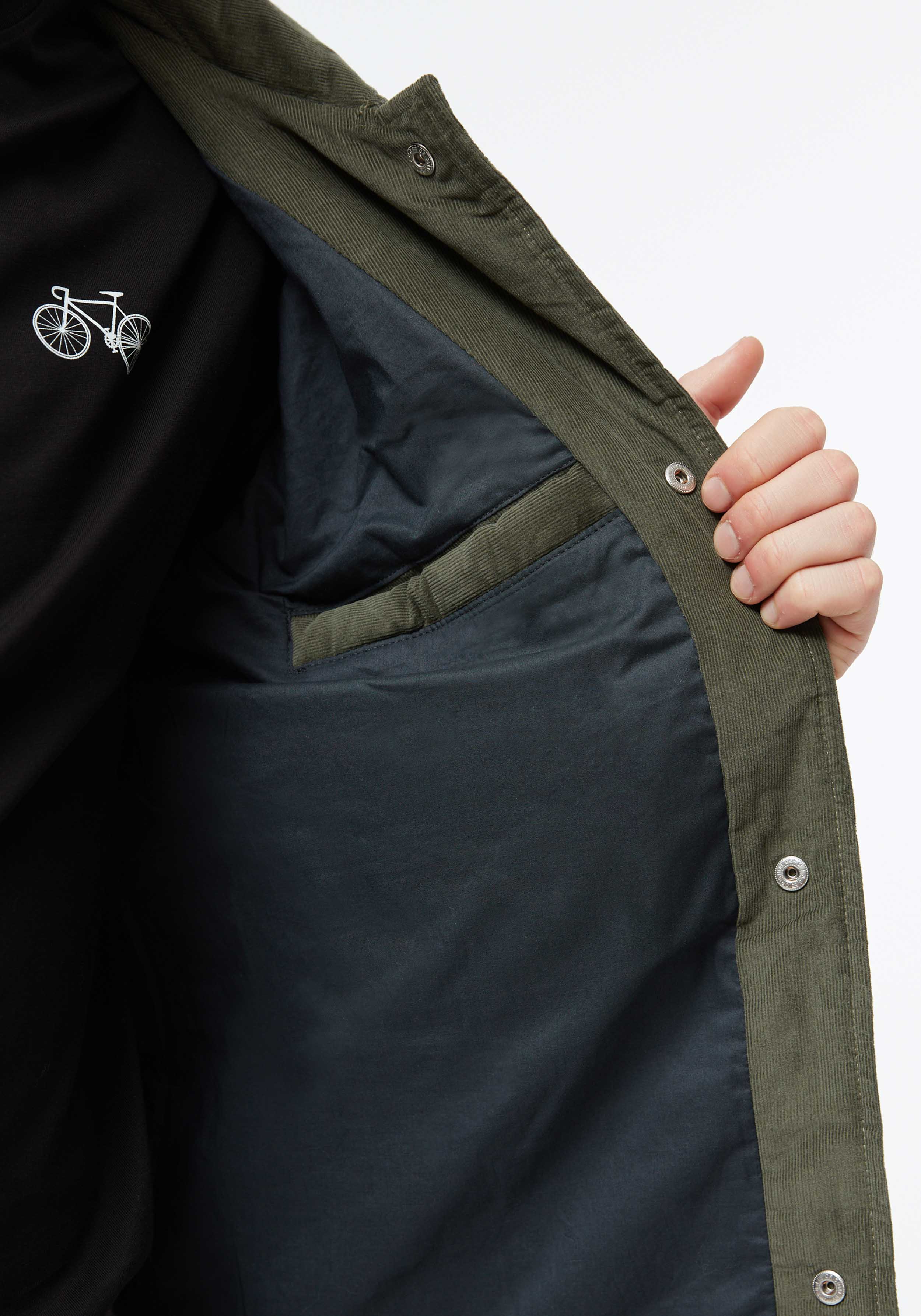 Givn Berlin Cord-Jacke GBTerence Dark Khaki