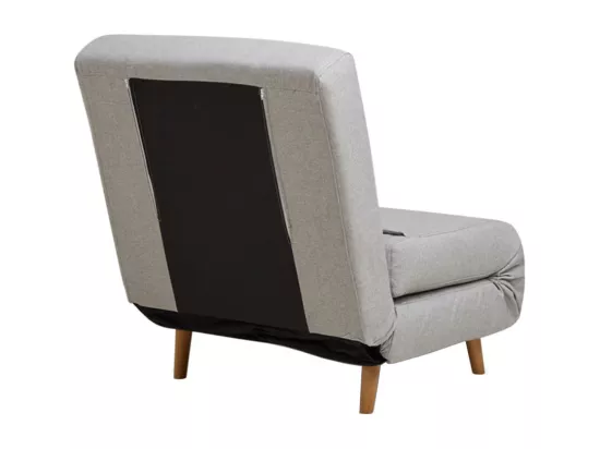 Adron - Fauteuil convertible lit 1 place : Couleur - Gris clair