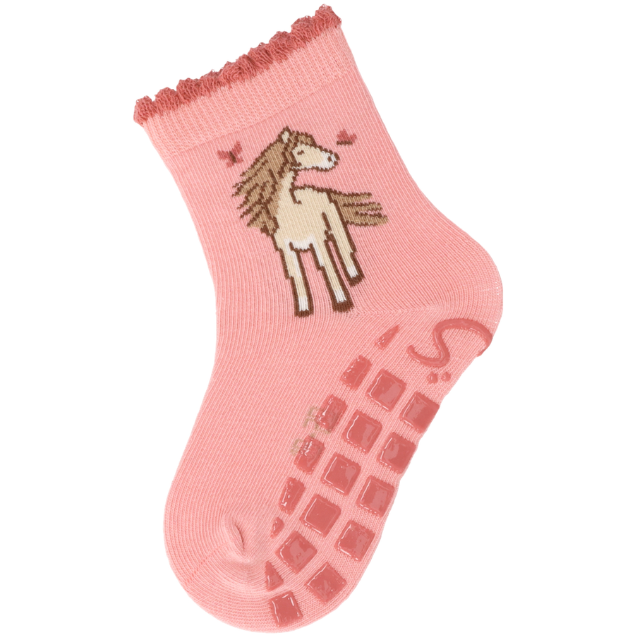 Sterntaler ABS-Socken DP Pferd mattrosa