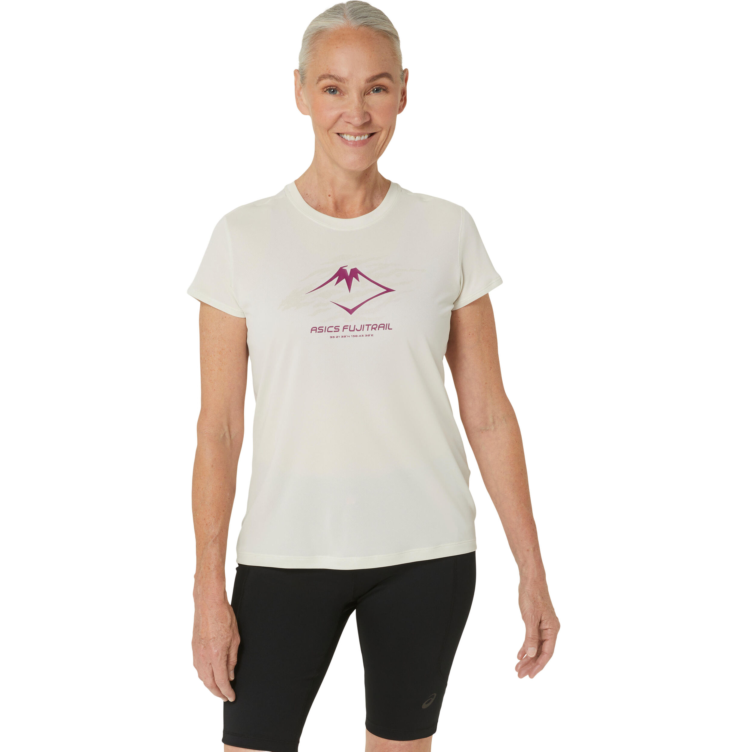 ASICS Fujitrail Logo Maillot De Course Femmes - Crème