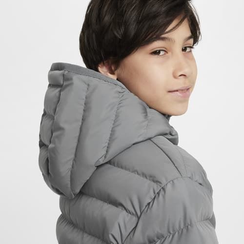 Nike Manteau d'Hiver NSW synthetic-fill - Gris/Blanc Enfant