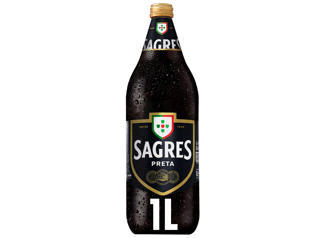 CERVEJA PRETA SAGRES 1L