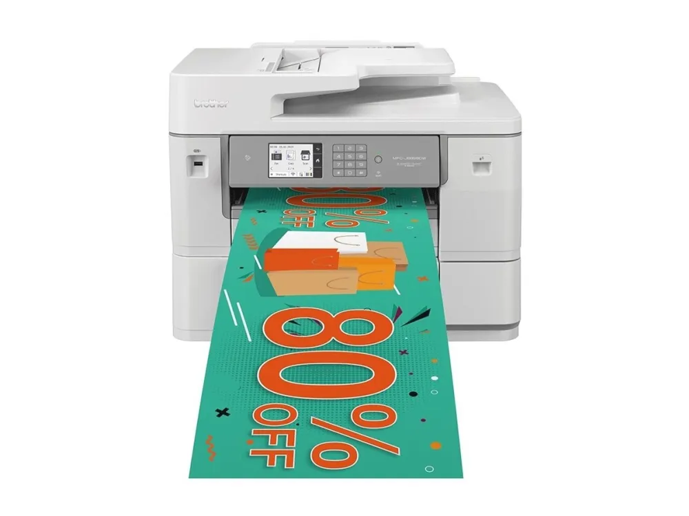 Brother MFC-J6959DW - Multifunktionsprinter - farve - blækprinter - A3/Ledger (medie) - op til 25 spm (kopiering) - op til 30 spm (udskriver) - 850 ark - 33.6 Kbps - USB 2.0, LAN, USB 2.0 vært, NFC, Wi-Fi(n)
