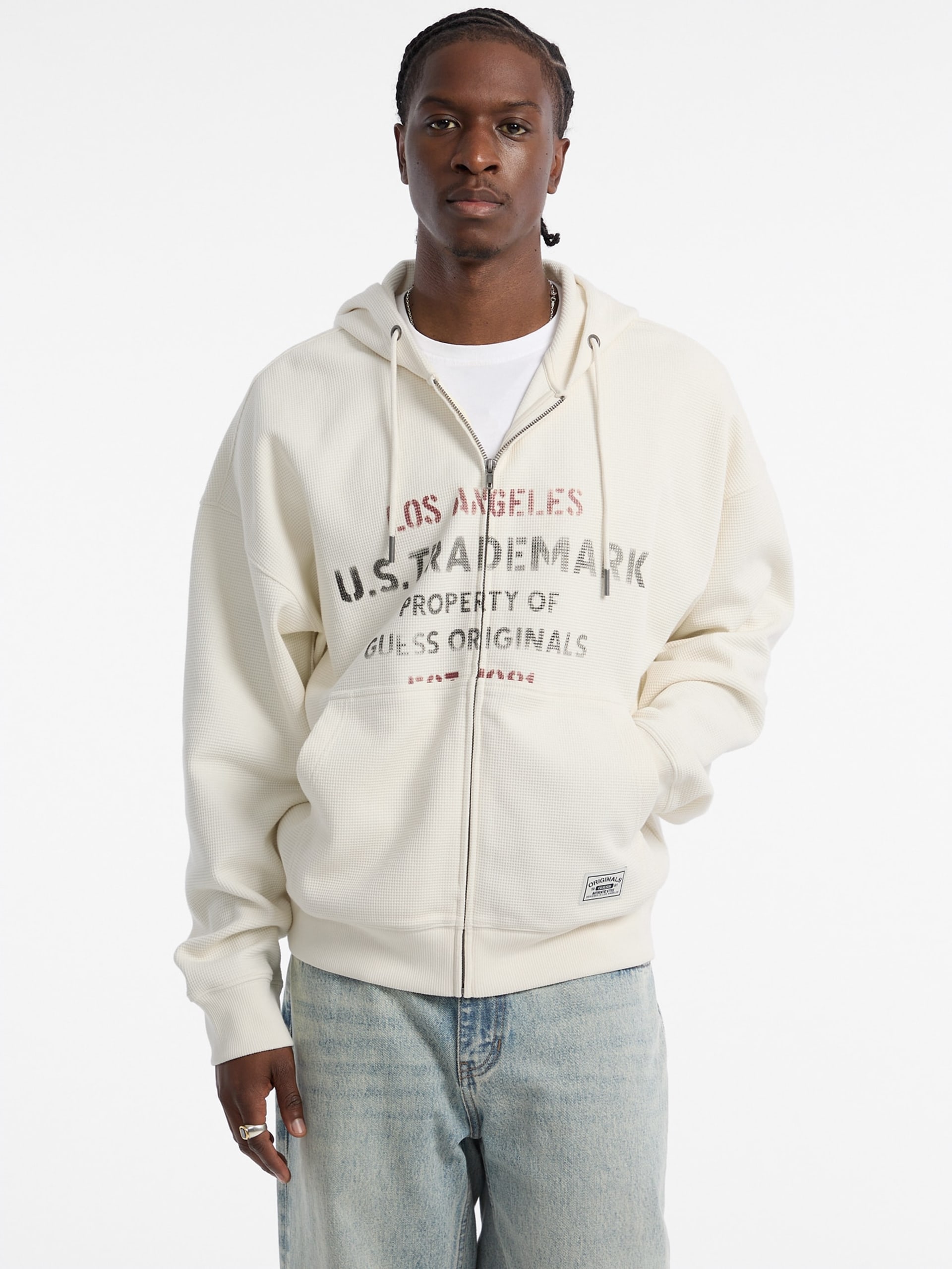 Moletom com Capuz Waffle GUESS Originals