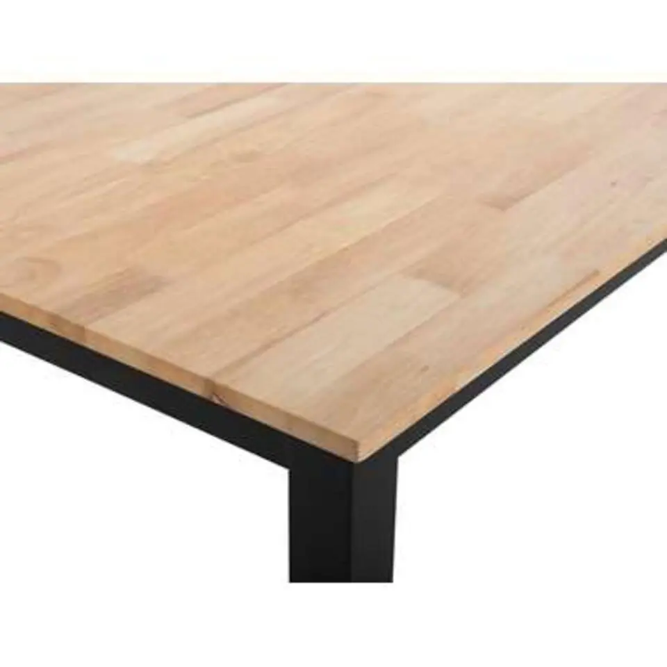 HOUSTON - Eettafel - Zwart - 75 x 120 cm - Rubberhout