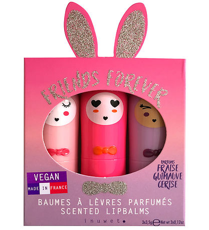Inuwet Lippenbalsam - 3er-Pack - Friends Gefüttert Immer