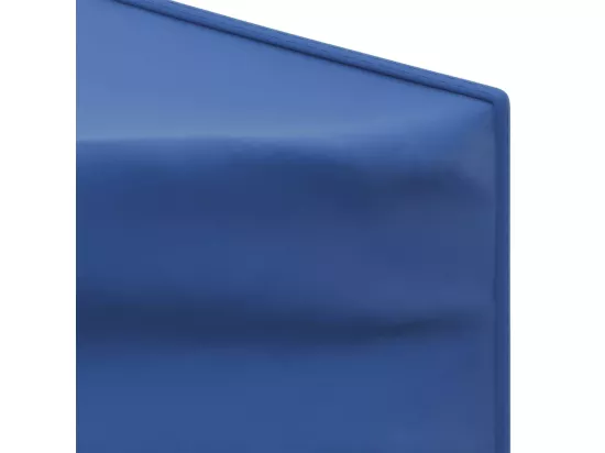 Tente de réception pliable avec parois Bleu 2x2 m
