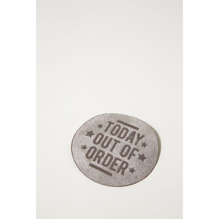 Atelier Veritas-Ronde patch tekst Ø6cm