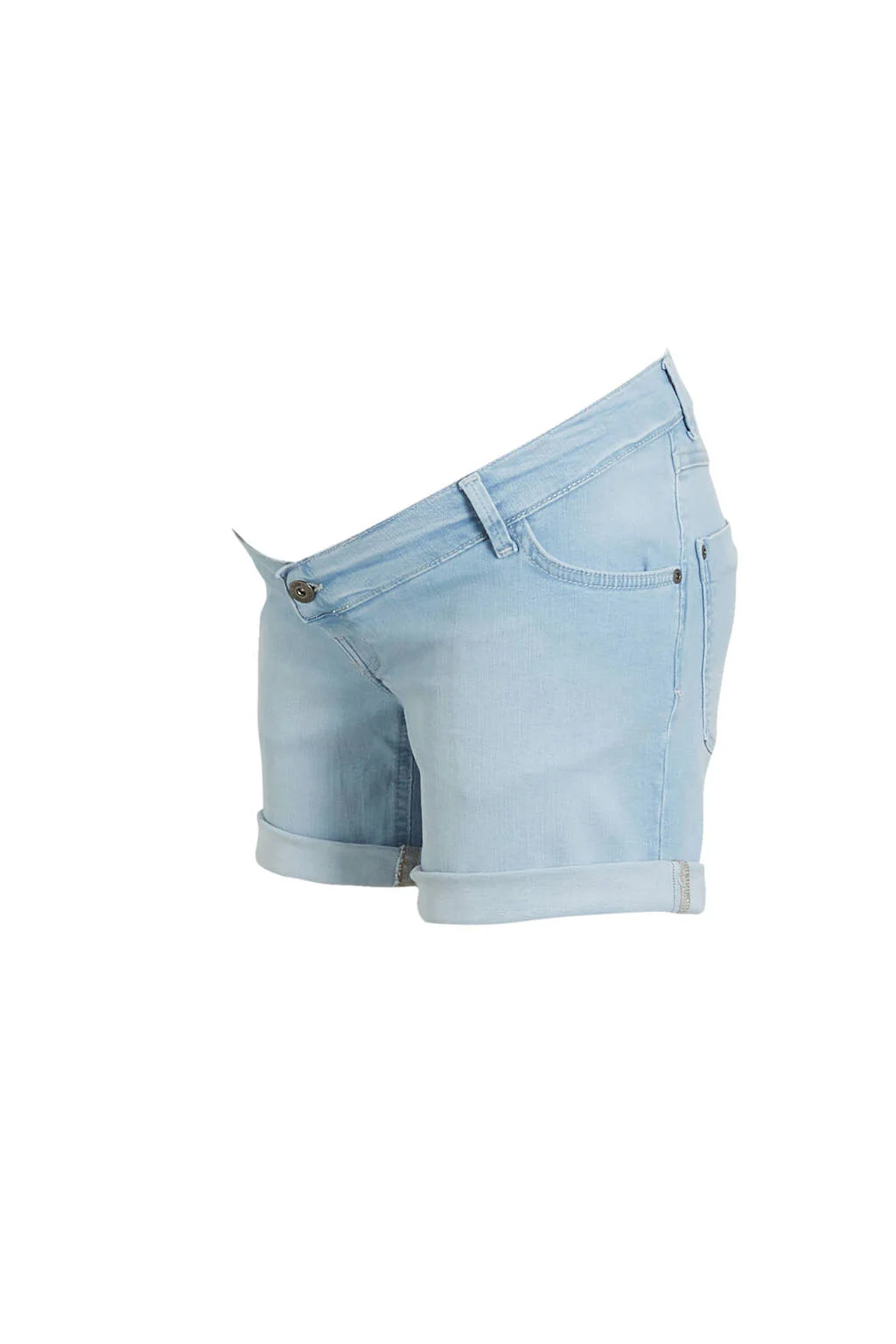 LOVE2WAIT slim fit denim short lichtblauw
