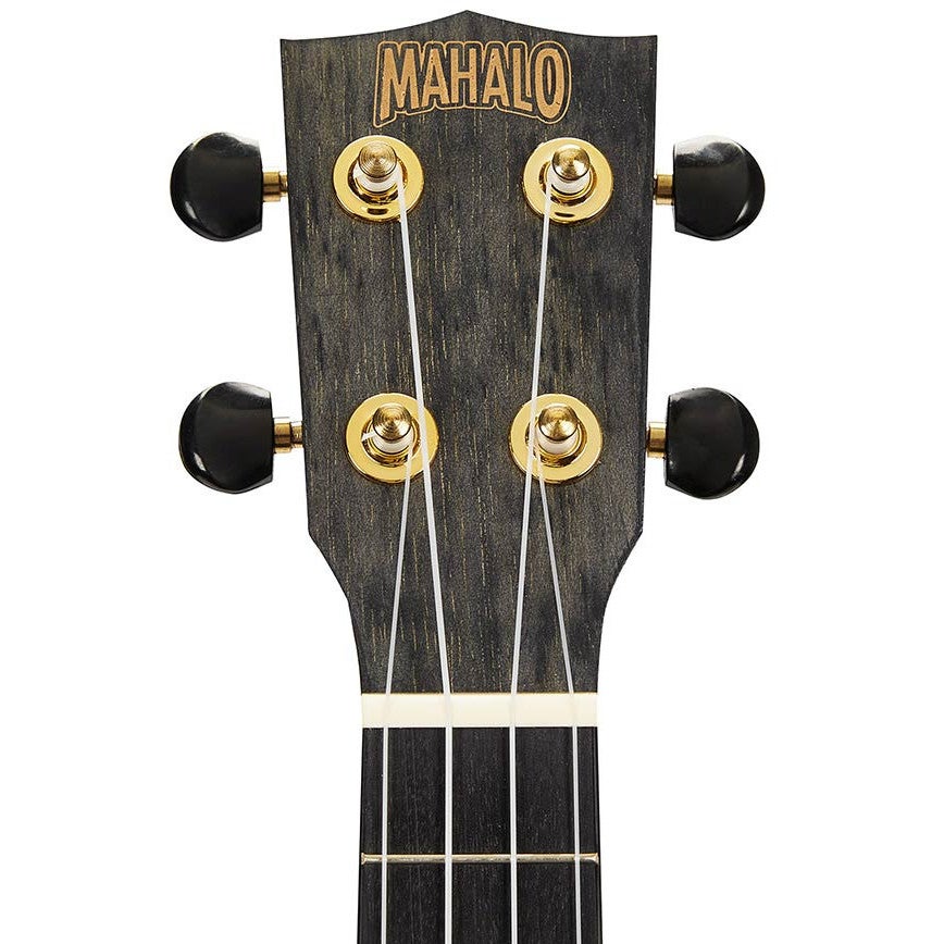 Mahalo MS1TBK Slimline Series sopraan ukelele transparent black