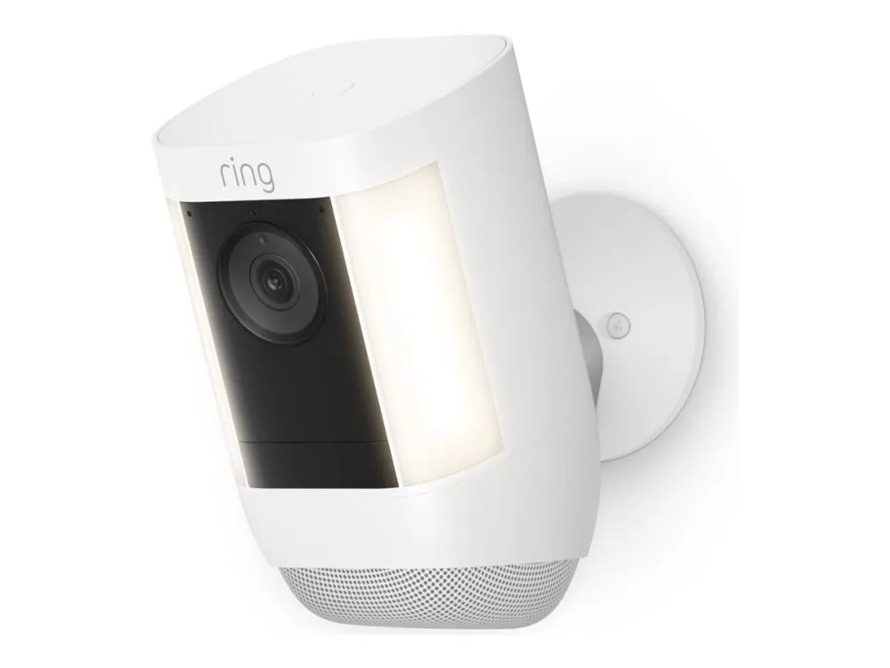 Ring Spotlight Cam Pro Battery - Netværksovervågningskamera - udendørs - vejrfast - farve (Dag/nat) - 1080p - audio - trådløs - WiFi
