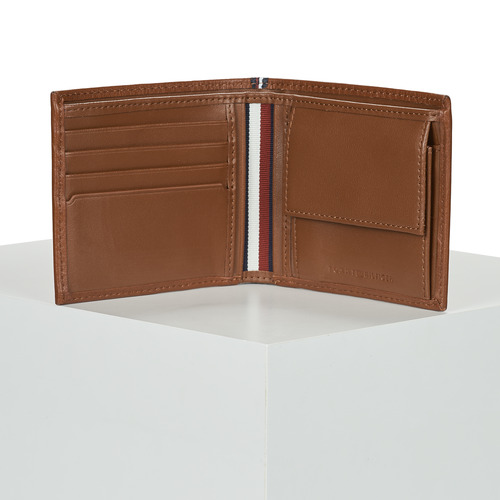 Tommy Hilfiger - TH PREM LEATHER CC & COIN - Camel