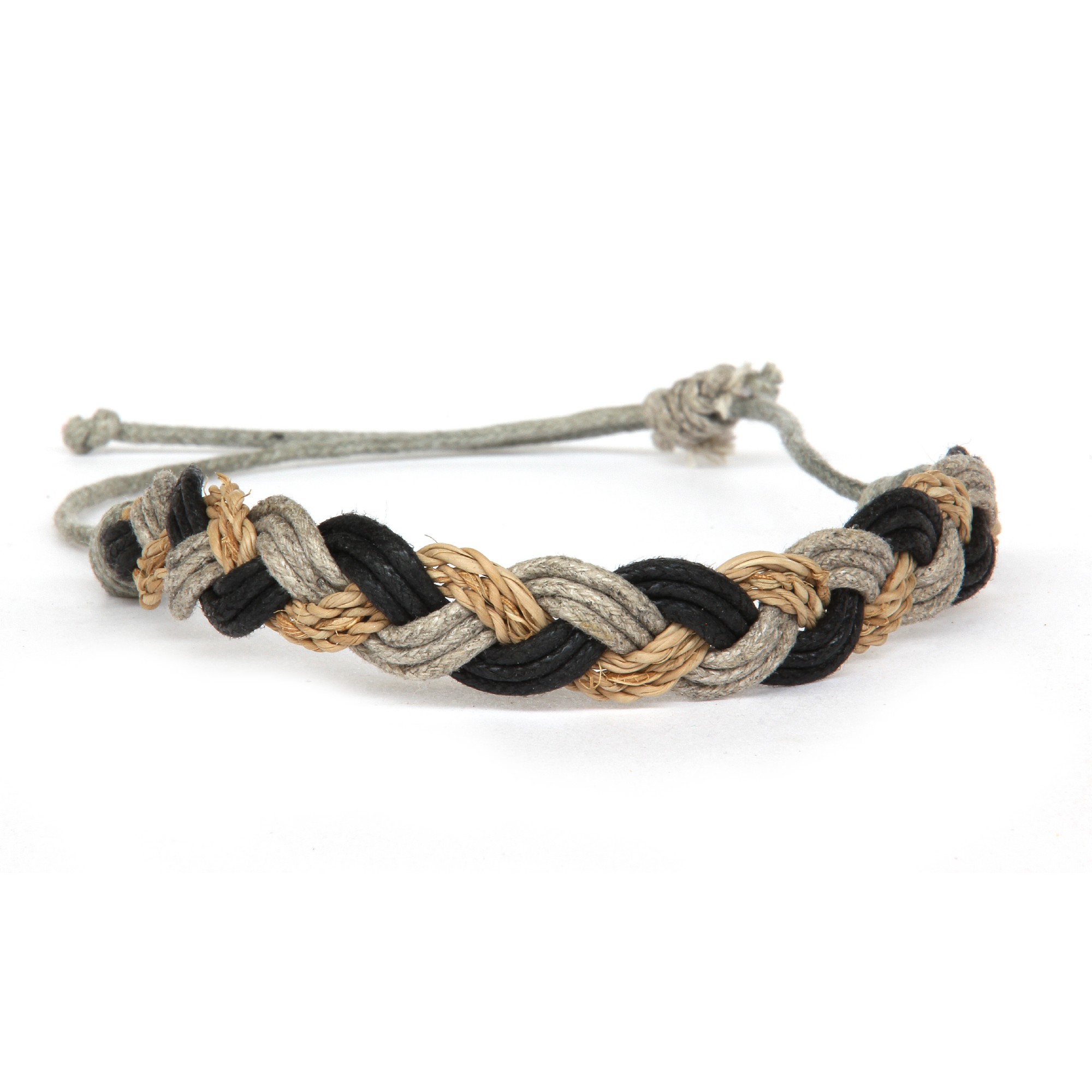 Armband 'Brandon', natur, blau, schwarz, T 4,5 cm, B 4,5 cm, H 0,5 cm günstig bestellen