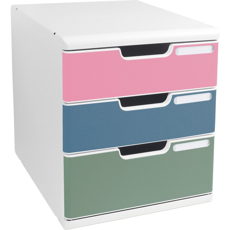 Module de classement Exacompta Modulo 3 tiroirs couleur